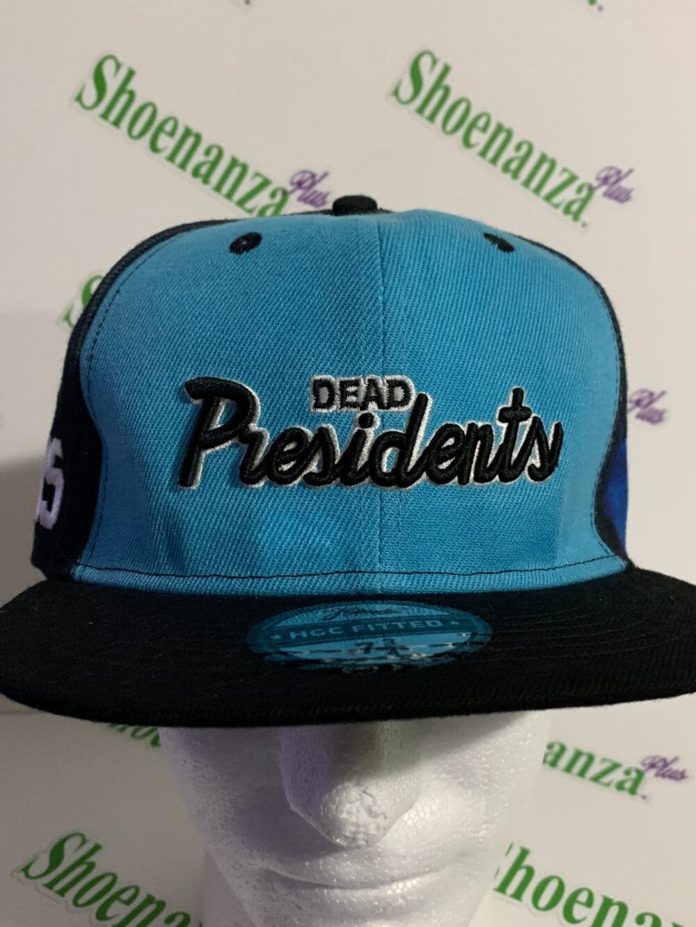 Headgear Classics Hat HGC Fitted Dead Presidents 1995 Blue Black Cap 7 3/4